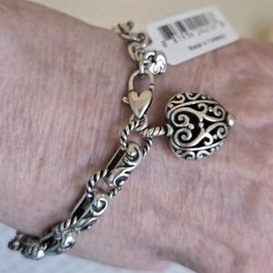 NWT BRIGHTON BIBI HEART BRACELET, Gift Boxed #6